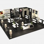 latest building materials, shop fittings green materials, 3D visualizations shop designs